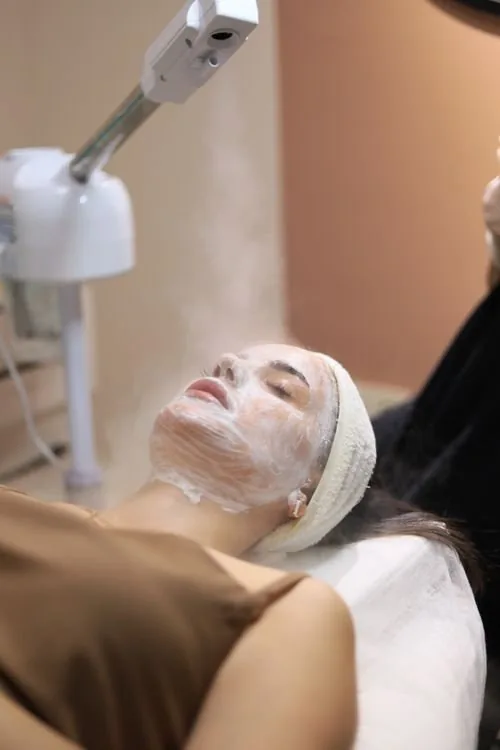 Facial treatment at Calm Oasis